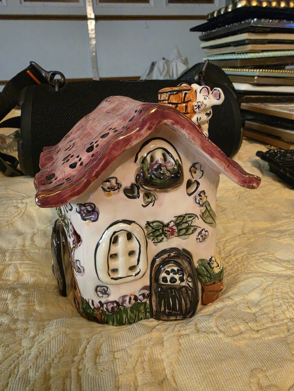 Hand-Painted Ceramic Tea House